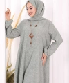 Kolyeli Tunik Pantolon Takım ŞAL HEDİYE! 8020 Mint