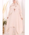 Kolyeli Tunik Pantolon Takım ŞAL HEDİYE! 8020 Taş