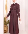 Kot Elbise 7061 Bordo