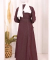 Kot Elbise 7061 Bordo