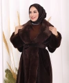 Kürklü Kaban 70062 Kahverengi