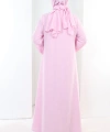Önden Bağlamalı Tunik Üçlü Takım 7080 Pembe