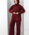 Pantolon Gömlek Takım 8708 Bordo