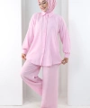 Pantolon Gömlek Takım 8708 Pembe