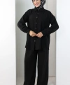 Pantolon Gömlek Takım 8708 Siyah