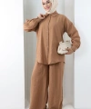 Pantolon Gömlek Takım 8708 Taba