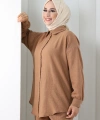 Pantolon Gömlek Takım 8708 Taba
