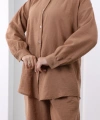 Pantolon Gömlek Takım 8708 Taba