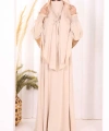 Peçeli Cilbab Model Elbise 6063 Taş