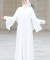 Pelerin, Elbise Takım  ŞAL HEDİYE  3932 Ekru