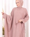 Pelerinli Elbise 6068 Gül Kurusu