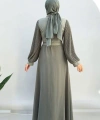 Pilise Kol Detaylı Elbise 3949 Mint