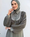 Pilise Kol Detaylı Elbise 3949 Mint