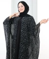 Puantiye Desen Pelerin 7099 Siyah