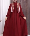 Robalı Britli Ferace 6022 Bordo