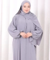 Şallı Namaz Elbisesi 3857 Gri