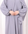Şallı Namaz Elbisesi 3857 Gri