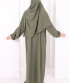 Şallı Namaz Elbisesi 3857 Haki