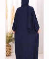 Şallı Namaz Elbisesi 3857 Lacivert