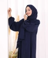 Şallı Namaz Elbisesi 3857 Lacivert