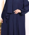 Şallı Namaz Elbisesi 3857 Lacivert