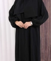 Şallı Namaz Elbisesi 3857 Siyah
