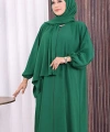 Şallı Namaz Elbisesi 3857 Zümrüt