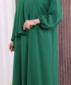 Şallı Namaz Elbisesi 3857 Zümrüt