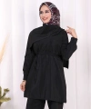 Sedef Kumaş Tunik Pantolon İkili Takım 8693 Siyah