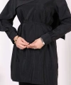 Sedef Kumaş Tunik Pantolon İkili Takım 8693 Siyah