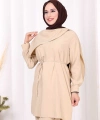 Sedef Kumaş Tunik Pantolon İkili Takım 8693 Vizon