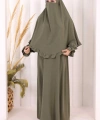 Sufleli Namaz Elbisesi 6034 Haki