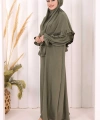 Sufleli Namaz Elbisesi 6034 Haki