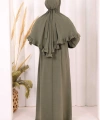 Sufleli Namaz Elbisesi 6034 Haki