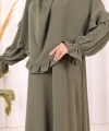Sufleli Namaz Elbisesi 6034 Haki