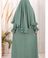 Sufleli Namaz Elbisesi 6034 Mint