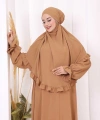 Sufleli Namaz Elbisesi 6034 Vizon