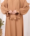 Sufleli Namaz Elbisesi 6034 Vizon
