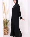 Taş Detaylı Elbise 6033 Siyah