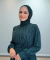 Taş İşlemeli Kuşaklı Elbise 3830 Zümrüt