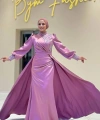 Taşlı Kuyruk Detay Abiye Elbise 7044 Gül Kurusu