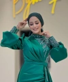 Taşlı Kuyruk Detay Abiye Elbise 7044 Zümrüt
