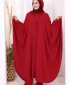 Tunik, Pantolon ve Abaya Üçlü Takım 8663 Bordo
