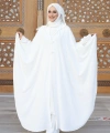 Tunik, Pantolon ve Abaya Üçlü Takım 8663 Ekru