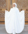 Tunik, Pantolon ve Abaya Üçlü Takım 8663 Ekru