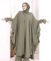 Tunik, Pantolon ve Abaya Üçlü Takım 8663 Haki