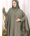 Tunik, Pantolon ve Abaya Üçlü Takım 8663 Haki