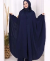 Tunik, Pantolon ve Abaya Üçlü Takım 8663 Lacivert
