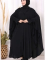 Tunik, Pantolon ve Abaya Üçlü Takım 8663 Siyah