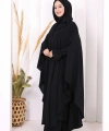 Tunik, Pantolon ve Abaya Üçlü Takım 8663 Siyah